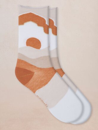 Bleuforet Dunes Pattern Cotton Socks