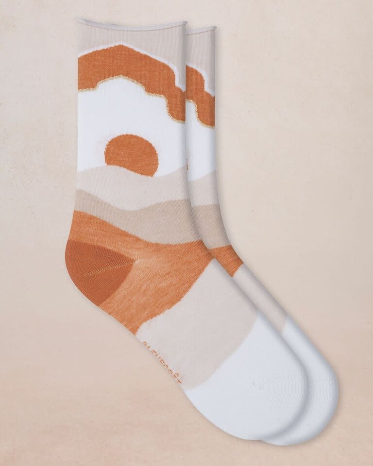 Bleuforet Dunes Pattern Cotton Socks