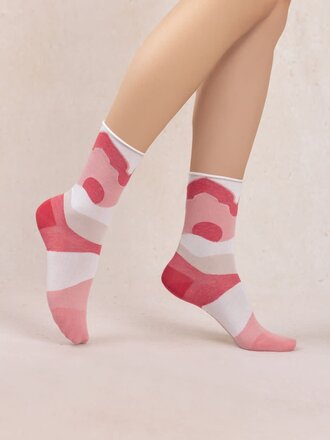 Bleuforet Dunes Pattern Cotton Socks