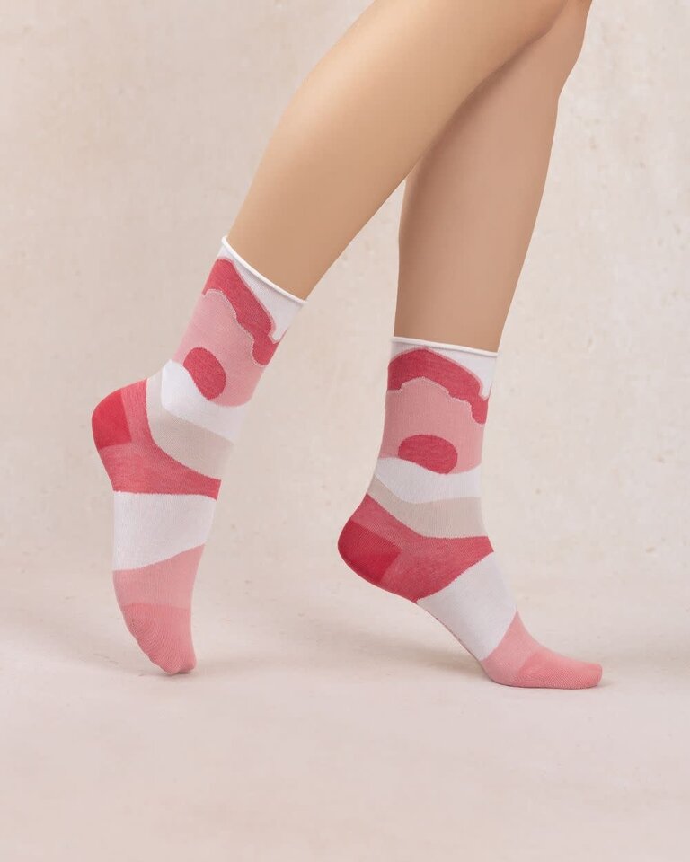 Bleuforet Dunes Pattern Cotton Socks