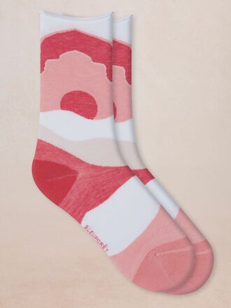Bleuforet Dunes Pattern Cotton Socks