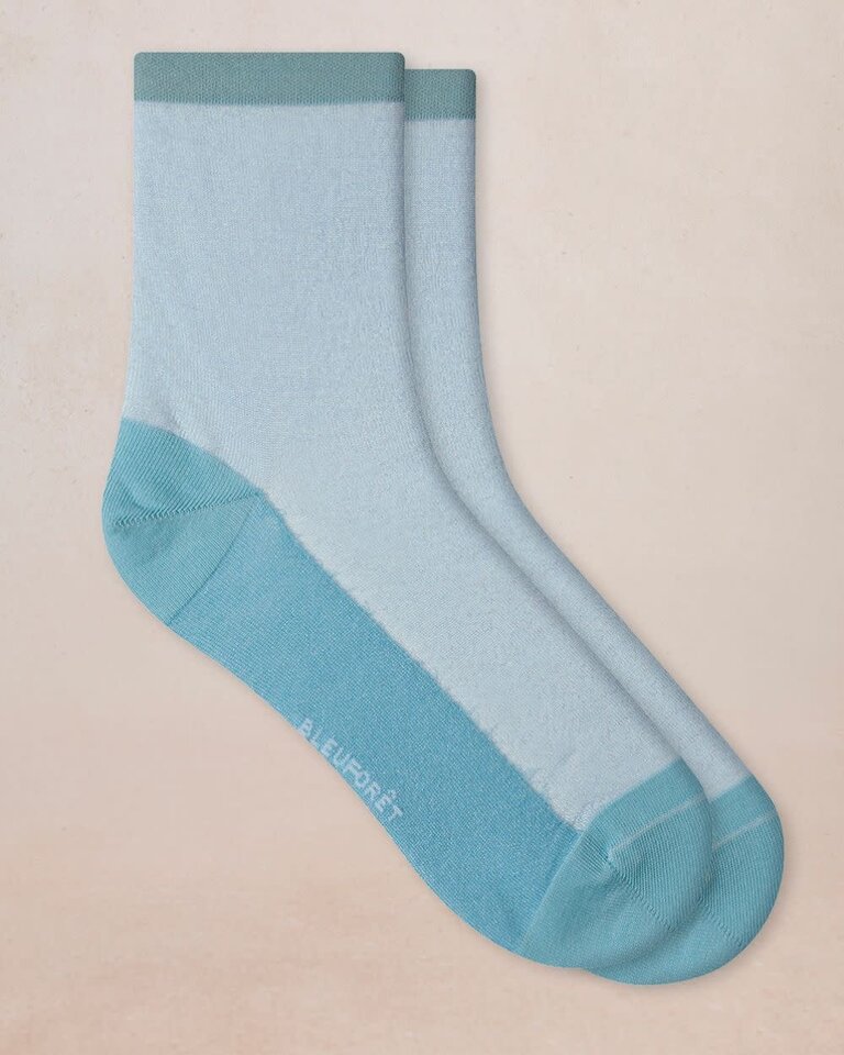 Bleuforet Transparent Glitter Pattern Ankle Socks