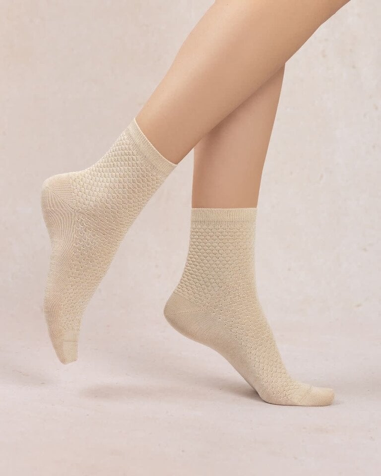 Bleuforet Honeycomb Pattern Ankle Socks