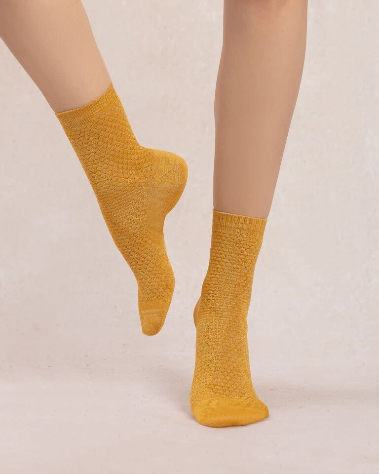 Bleuforet Honeycomb Pattern Ankle Socks