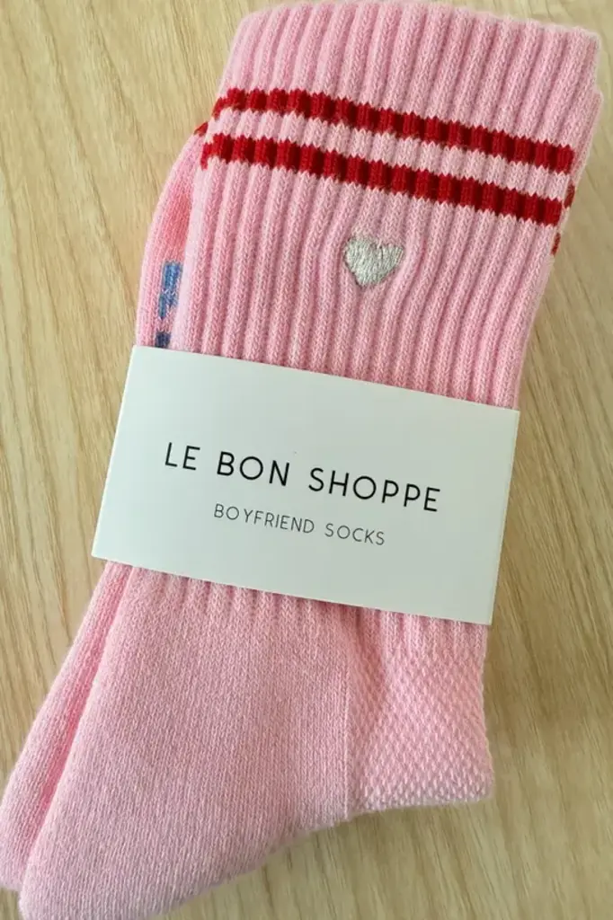 Le Bon Shoppe Embroidered Boyfriend Socks