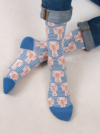 Bleuforet Mens Lobsters Pattern Socks