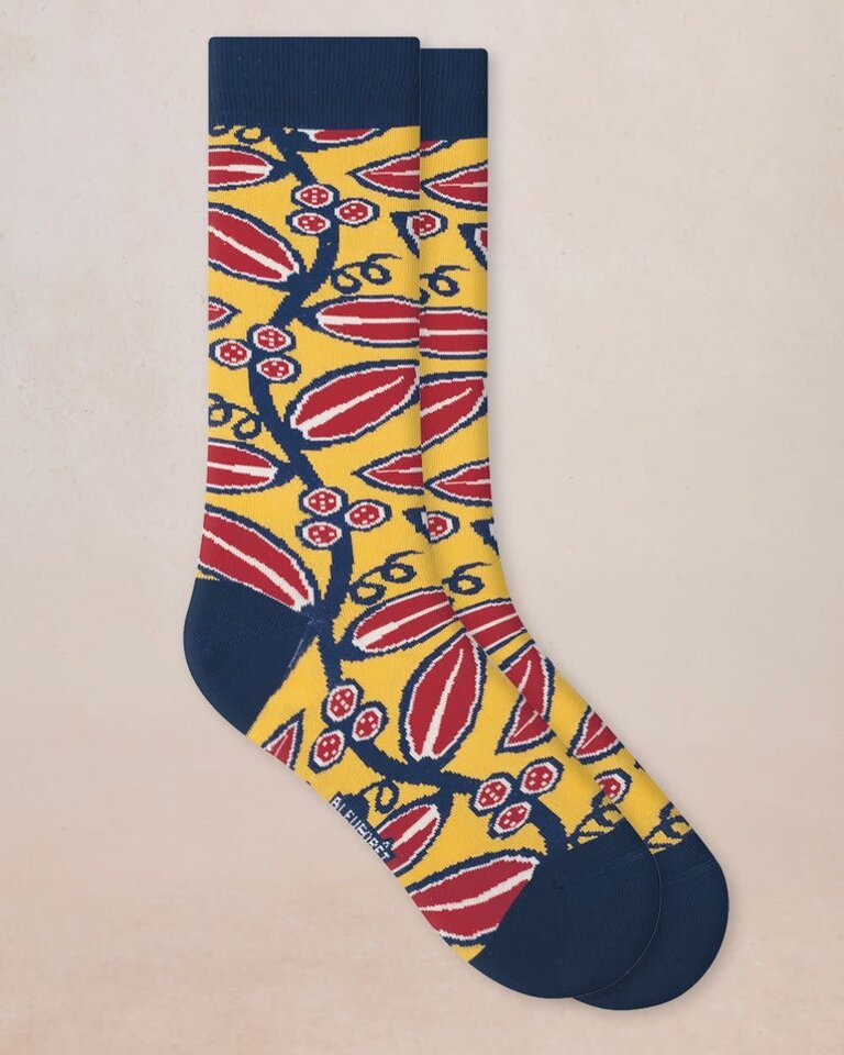 Bleuforet Mens Beans Pattern Socks