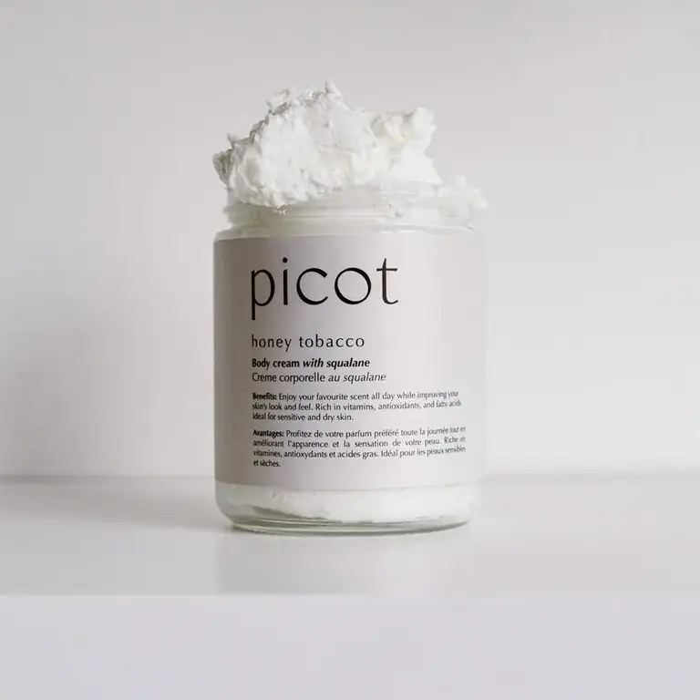 Picot Honey Tobacco Body Cream Jar