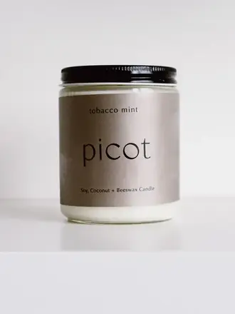 Picot Tobacco Mint Candle