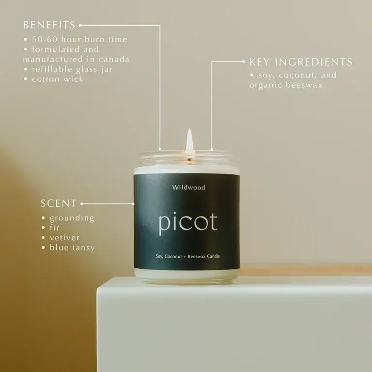 Picot Wildwood Candle