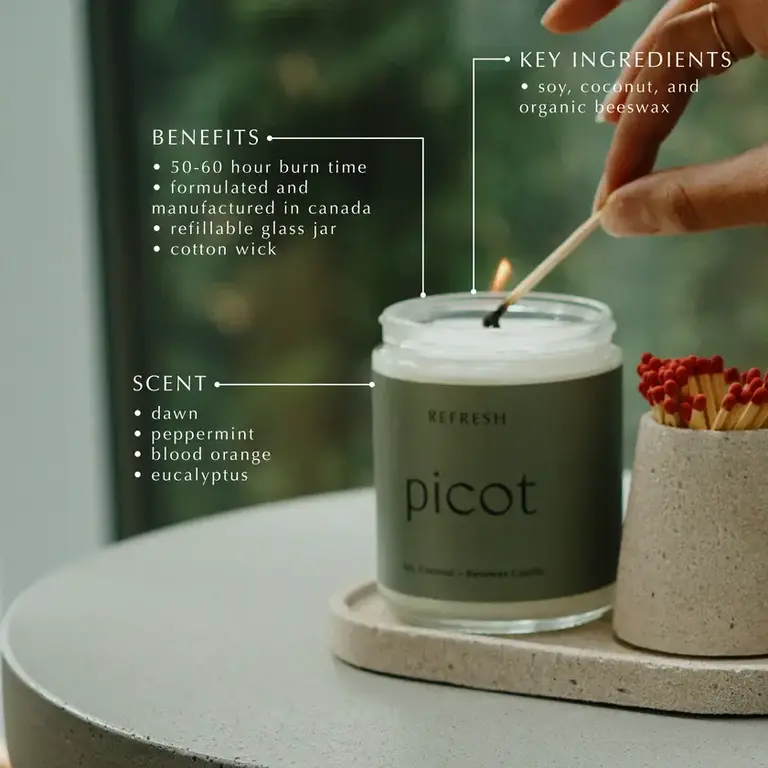 Picot Refresh Candle