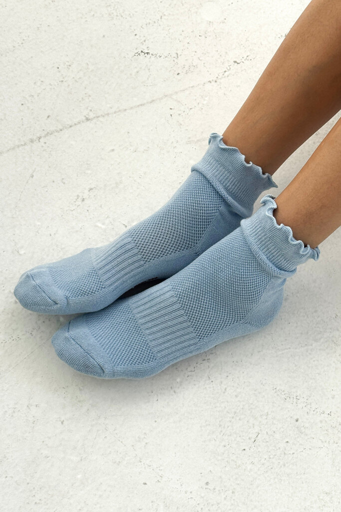 Le Bon Shoppe Ruffled Hugger Crew Socks