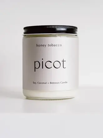 Picot Honey Tobacco Candle
