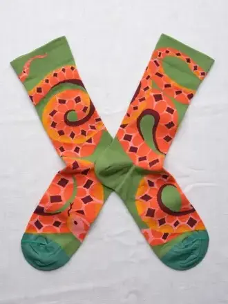 Bonne Maison Avocado Snake Socks