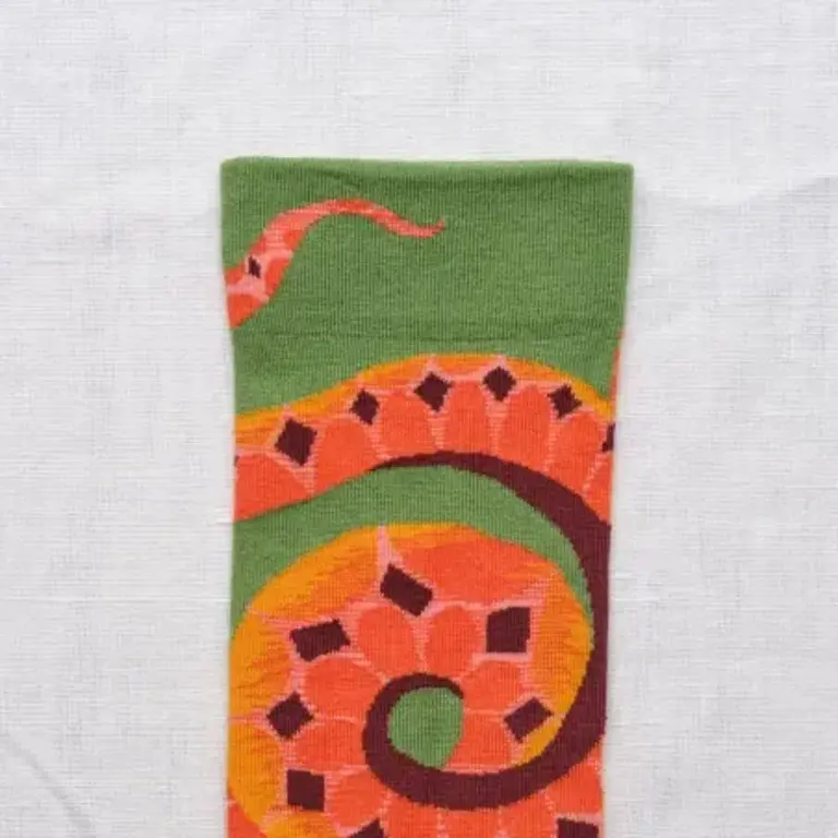 Bonne Maison Avocado Snake Socks