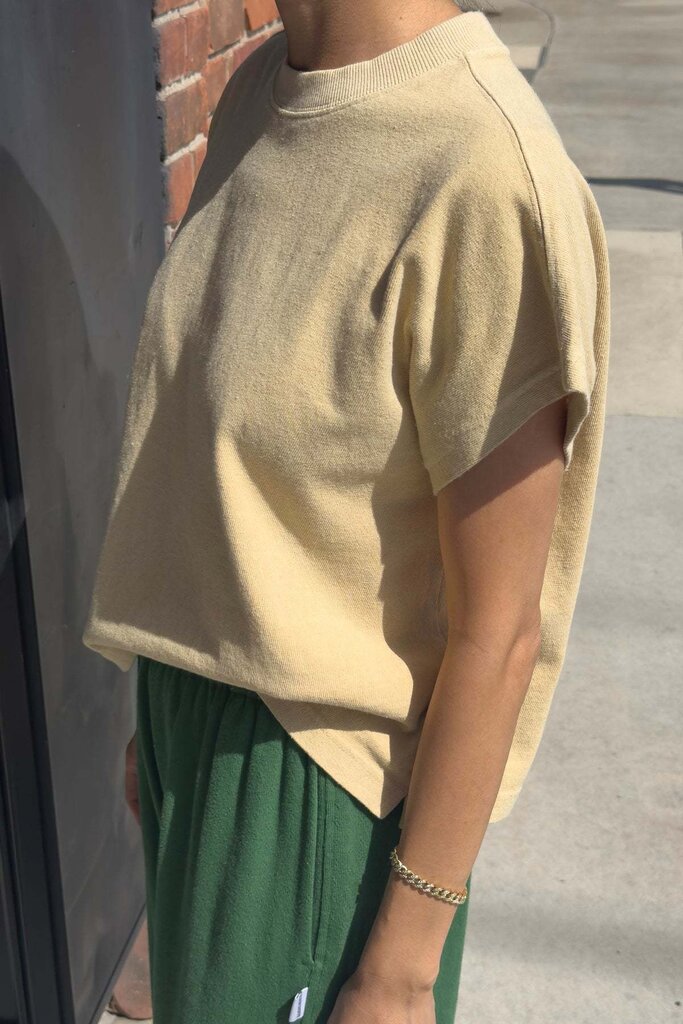Le Bon Shoppe Jeanne Tee Butter Yellow Heavy Cotton