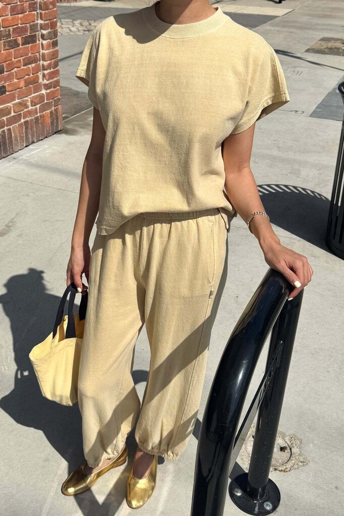 Le Bon Shoppe Jeanne Tee Butter Yellow Heavy Cotton