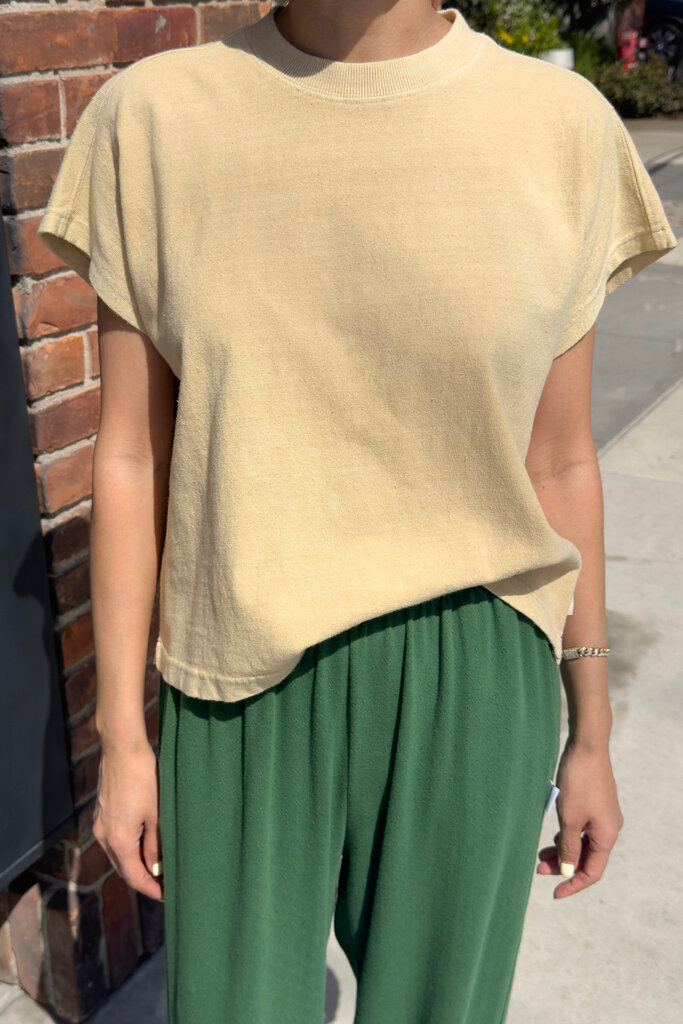 Le Bon Shoppe Jeanne Tee Butter Yellow Heavy Cotton