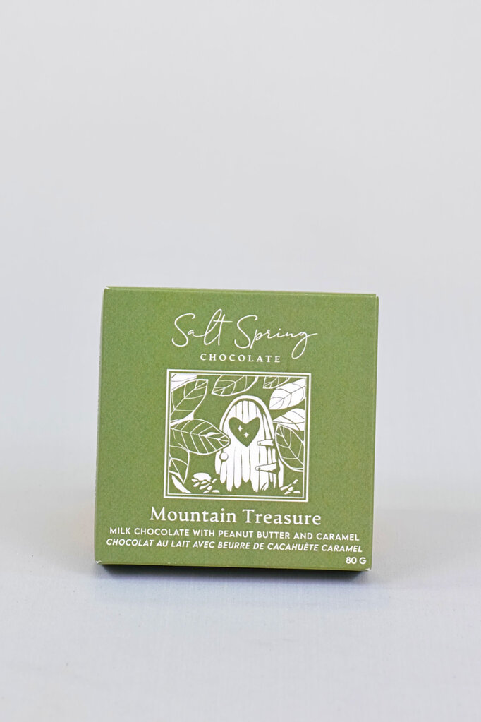 Salt Spring Chocolate Mountain Treasure Peanut Butter Caramel Bar