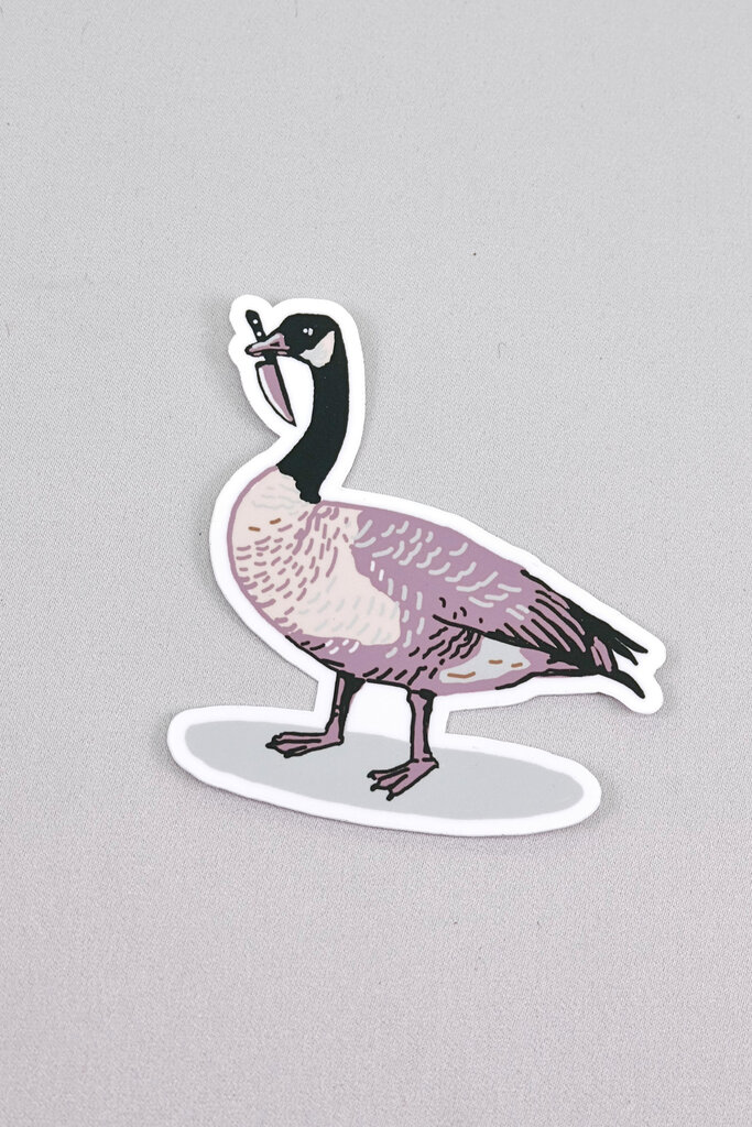Hissing Mink Canada Goose Sticker