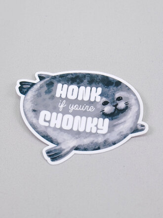 Hissing Mink Chonky Seal Sticker
