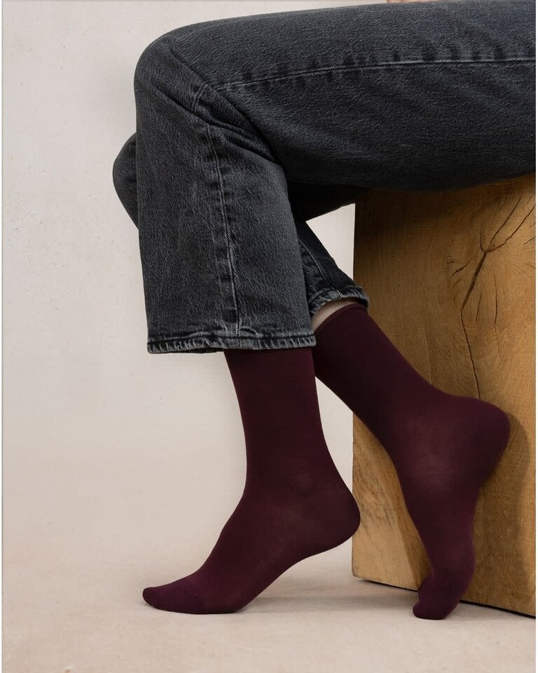 Bleuforet Solid Cotton Sock
