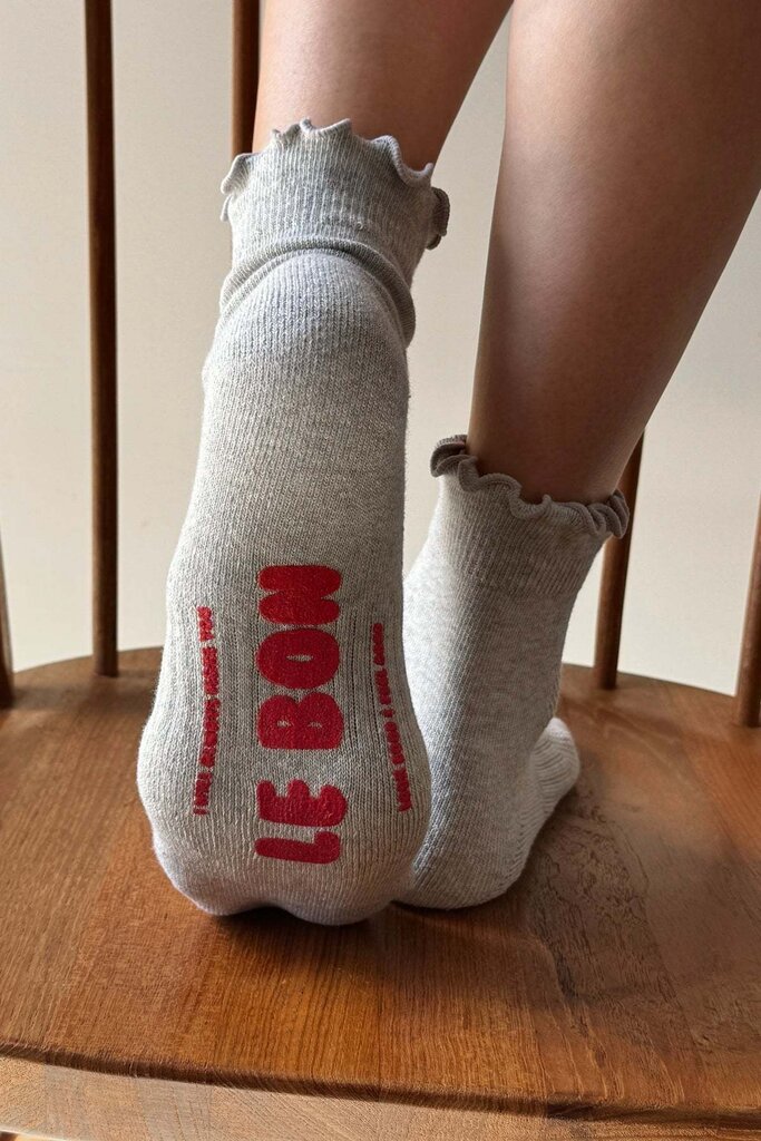 Le Bon Shoppe Ruffled Hugger Crew Socks