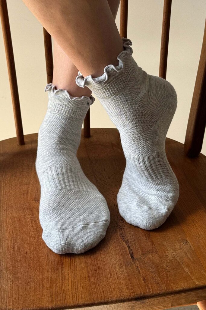 Le Bon Shoppe Ruffled Hugger Crew Socks
