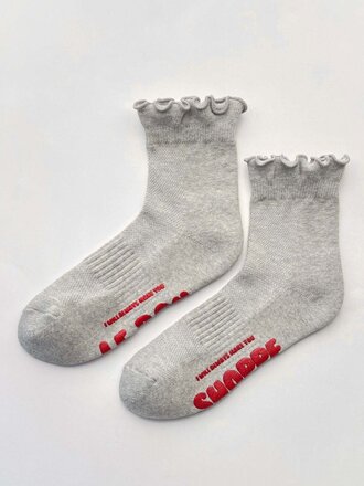 Le Bon Shoppe Ruffled Hugger Crew Socks
