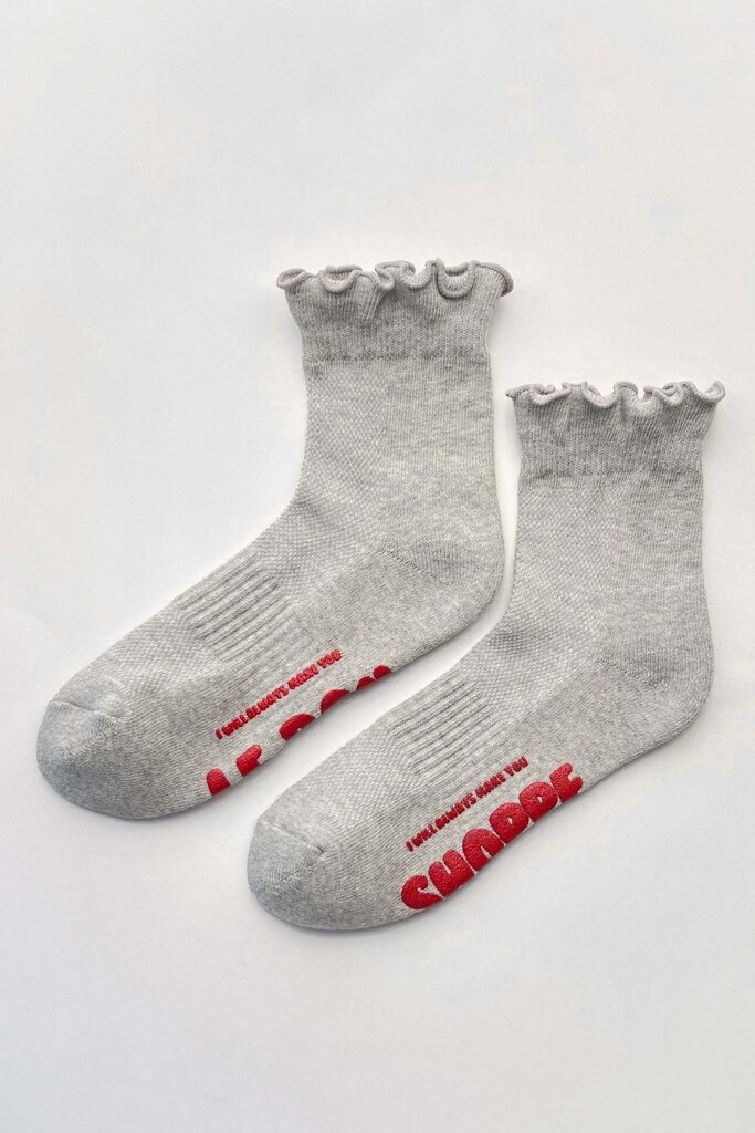 Le Bon Shoppe Ruffled Hugger Crew Socks
