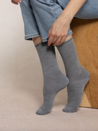 Bleuforet Fine Wool Solid Socks