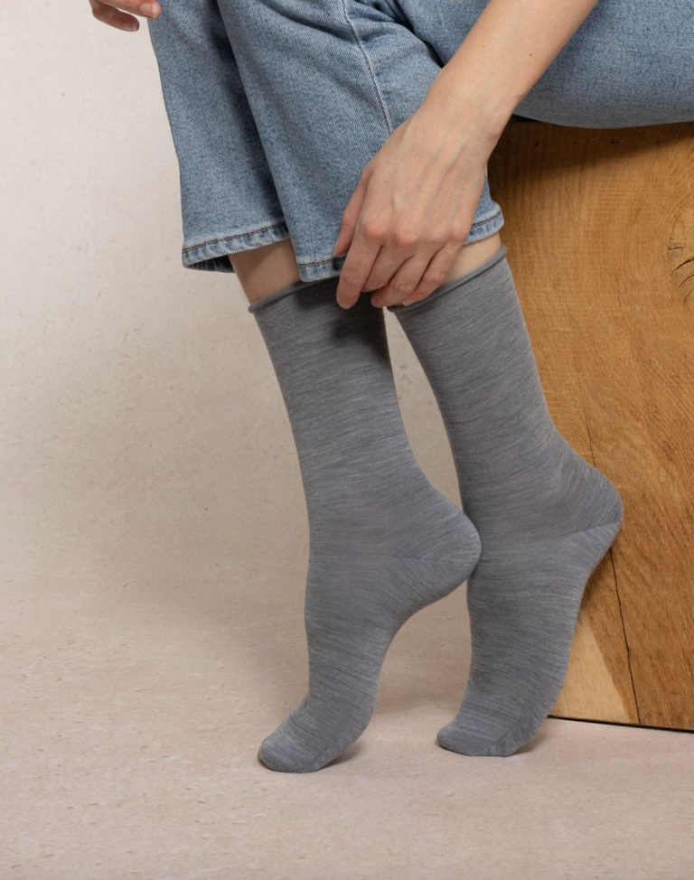 Bleuforet Fine Wool Solid Socks