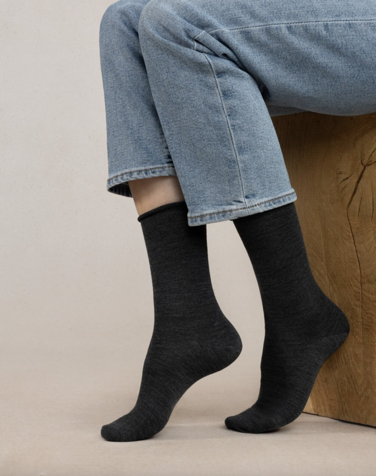 Bleuforet Fine Wool Solid Socks