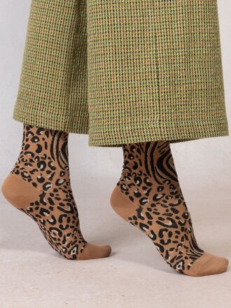 Bleuforet Animal Skin Pattern Fine Wool Sock