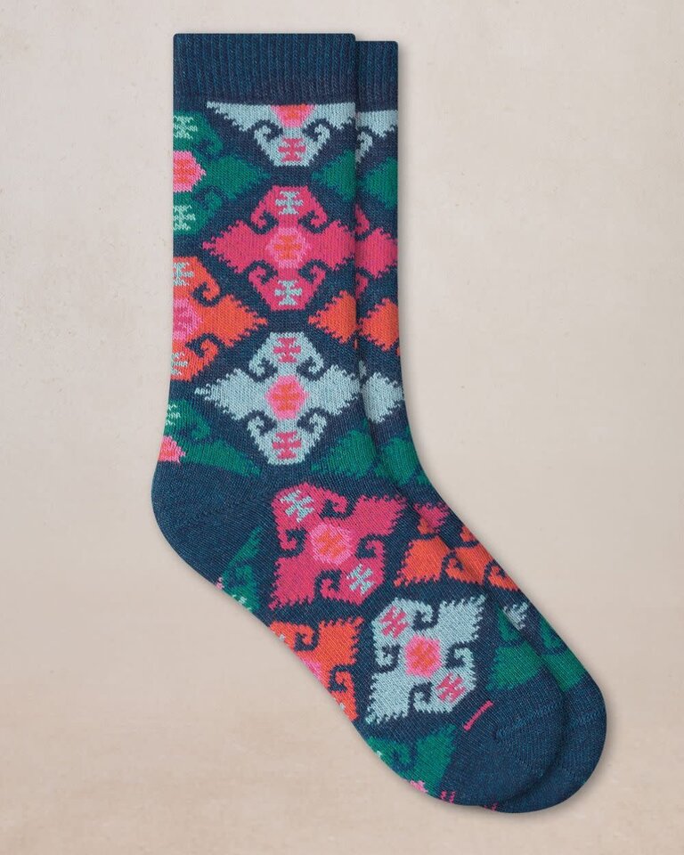 Bleuforet Tapestry Pattern Cashmere Sock