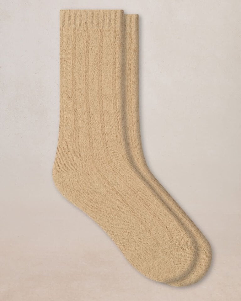 Bleuforet Ribbed Alpaca Wool Socks
