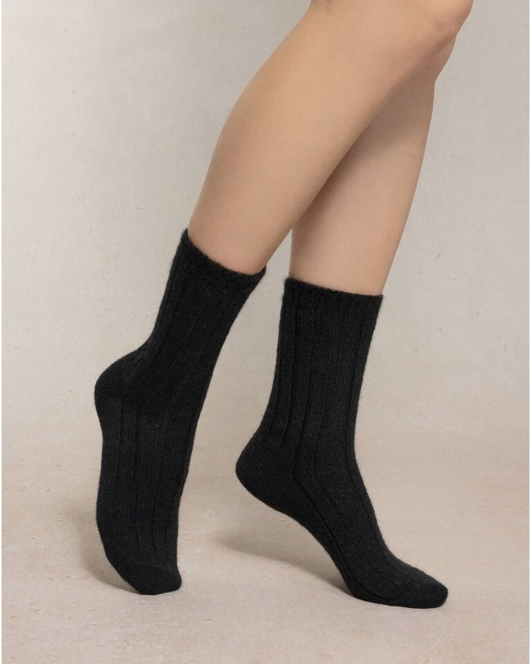 Bleuforet Ribbed Alpaca Wool Socks