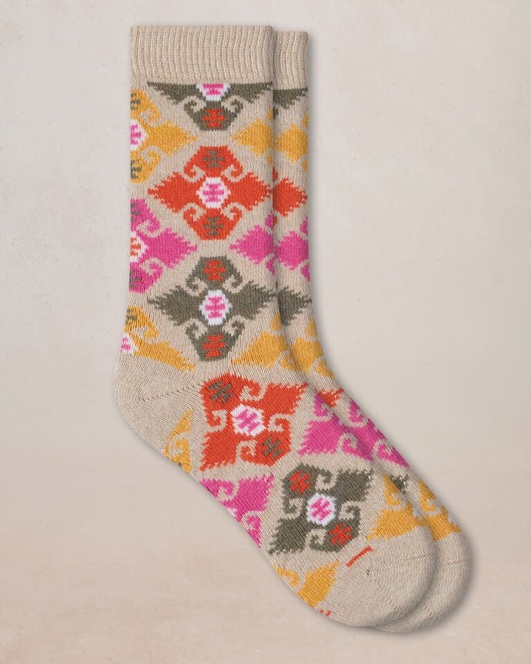 Bleuforet Tapestry Pattern Cashmere Sock