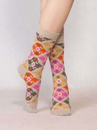 Bleuforet Tapestry Pattern Cashmere Sock