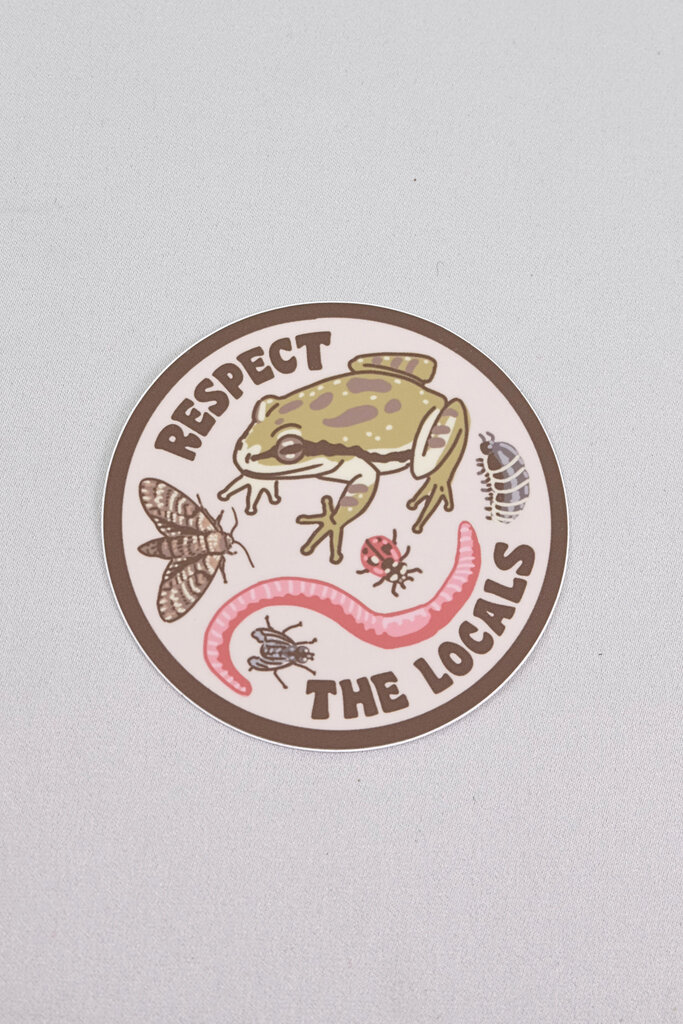 Hissing Mink Respect the Locals Wildlife Sticker