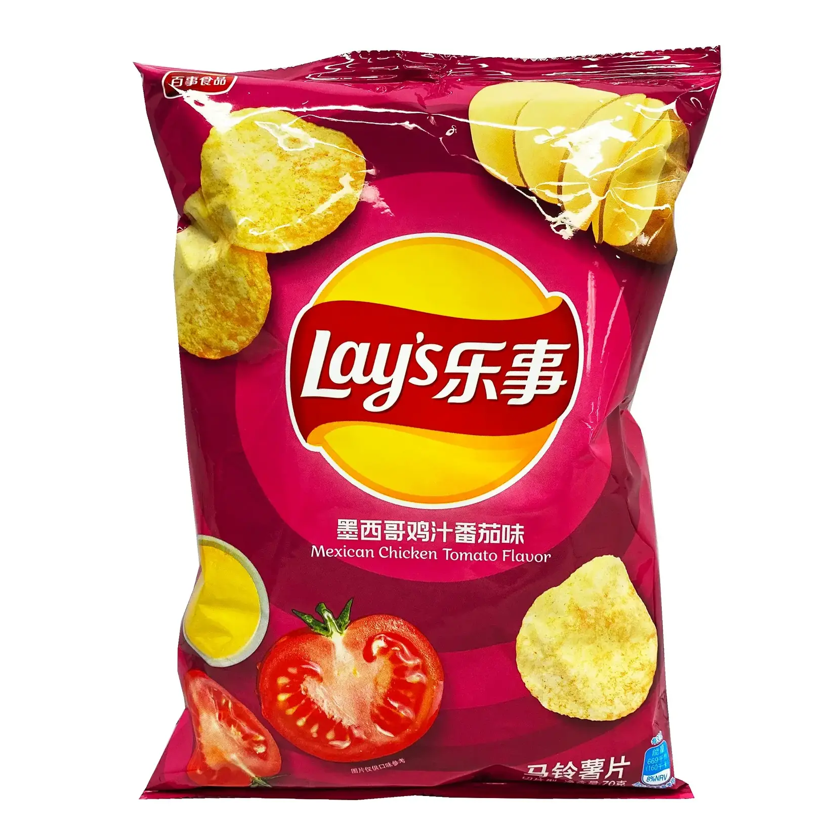 Lay's Lays China Potato Chips - Mexican Chicken Tomato 60g