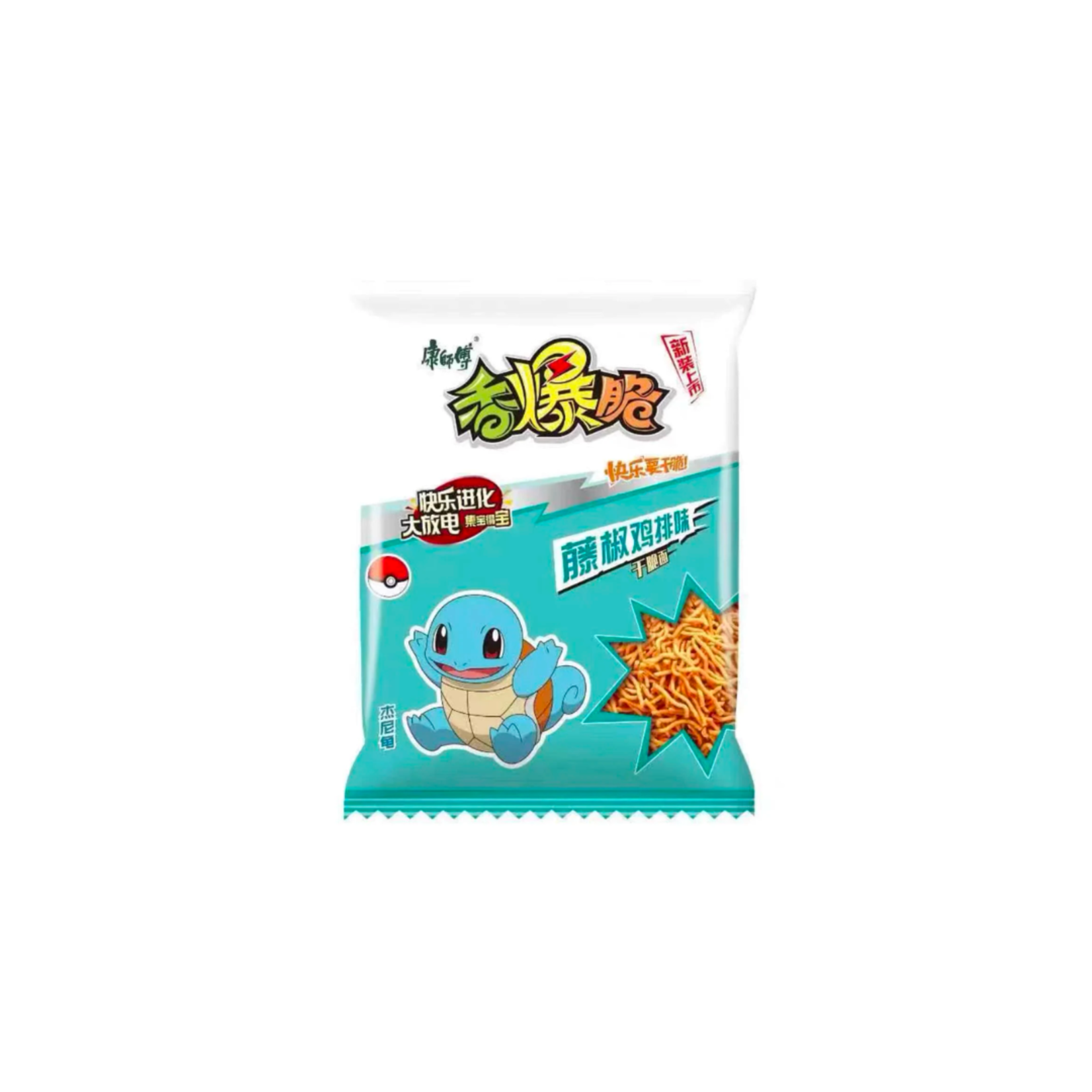 Pokemon Noodles Pokémon Crispy Noodles from Indonesia - Instant Noodle Vine Pepper Chicken Flavor 33g