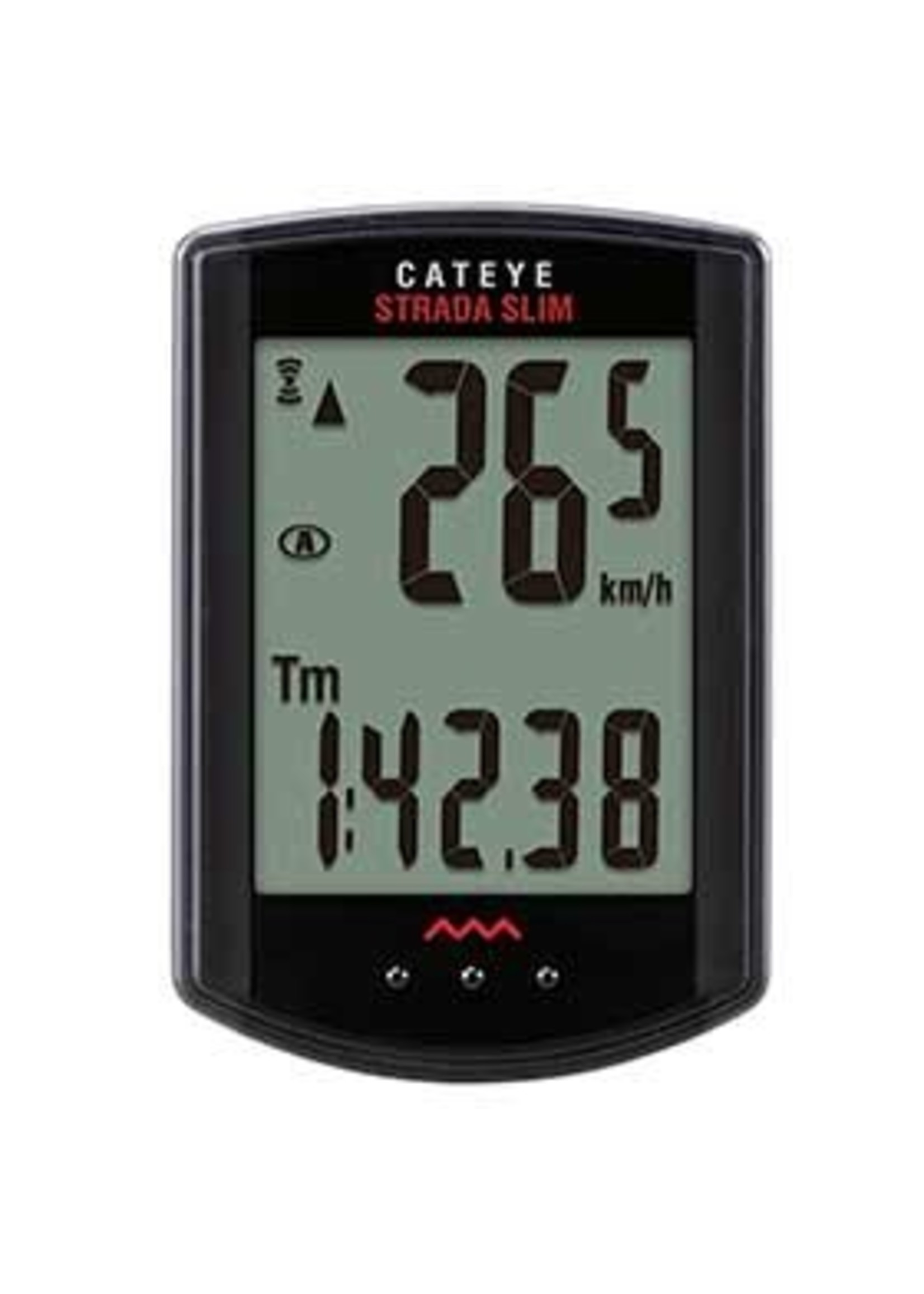 CatEye CatEye, Strada Slim Wireless CC-RD310W, Cyclomètre, Capteur pour vélo de route, Noir