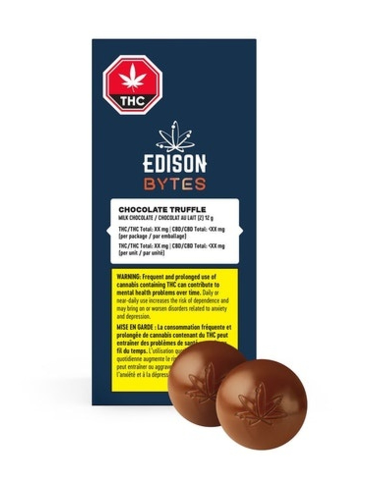 Edison Cannabis corp. Edison Bytes - Truffle  Milk Chocolate (Duo Pack)