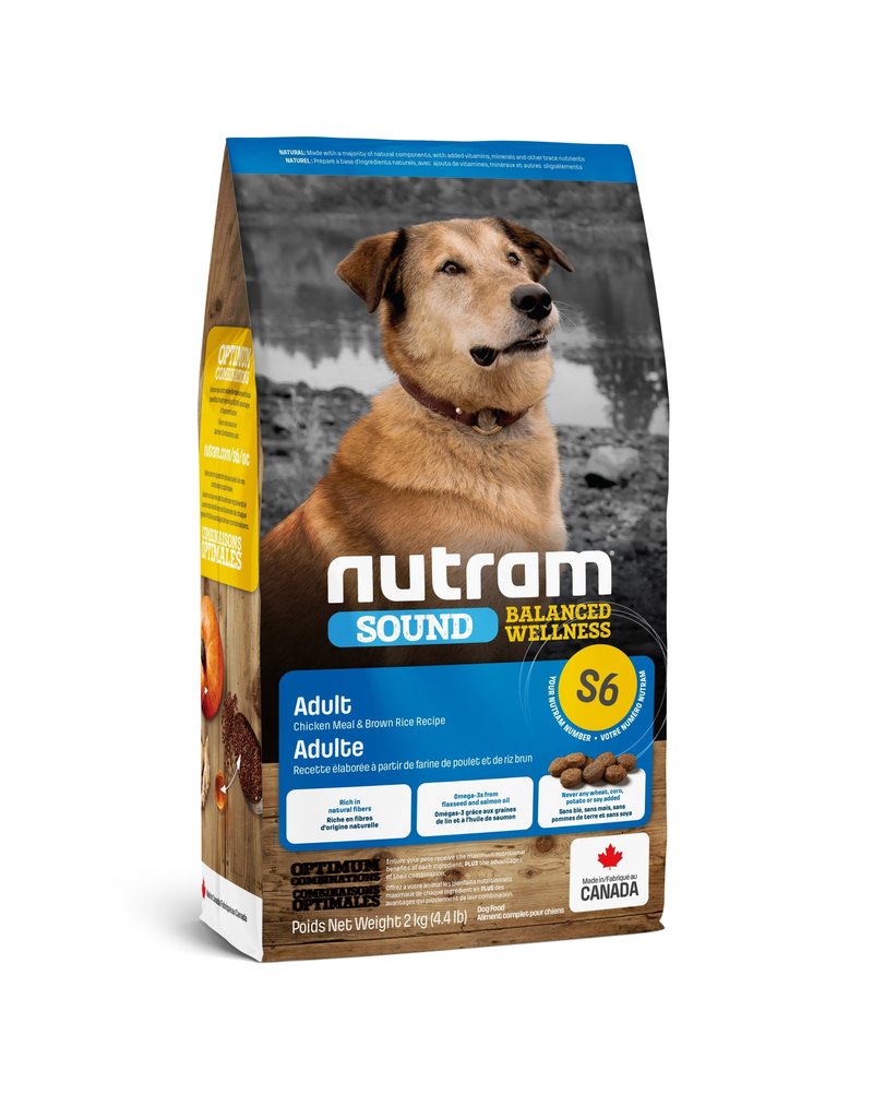 Nutram (S6) NUTRAM - Équilibré poulet riz brun chien adulte