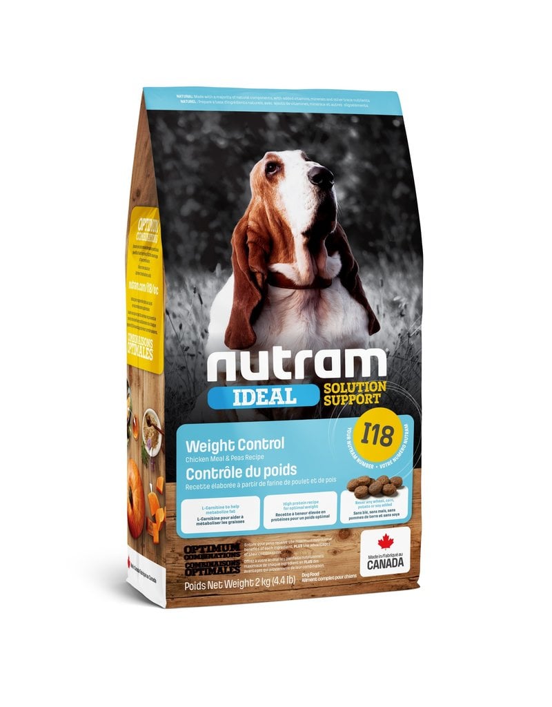 Nutram (I18) NUTRAM - Poulet contrôle du poids chien adulte