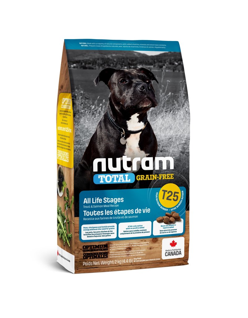 Nutram (T25) NUTRAM - Sans grains truite saumon pour chien