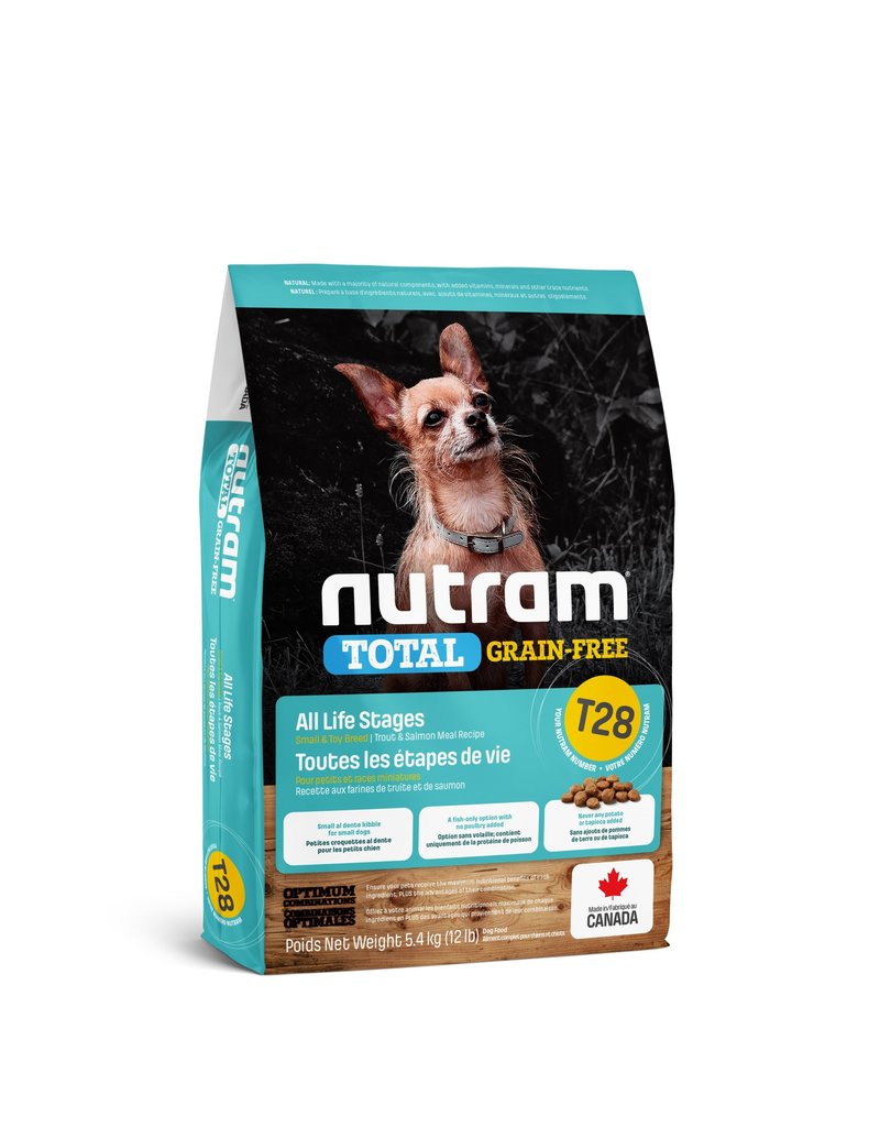 Nutram (T28) NUTRAM - Sans grains truite saumon chien petite race