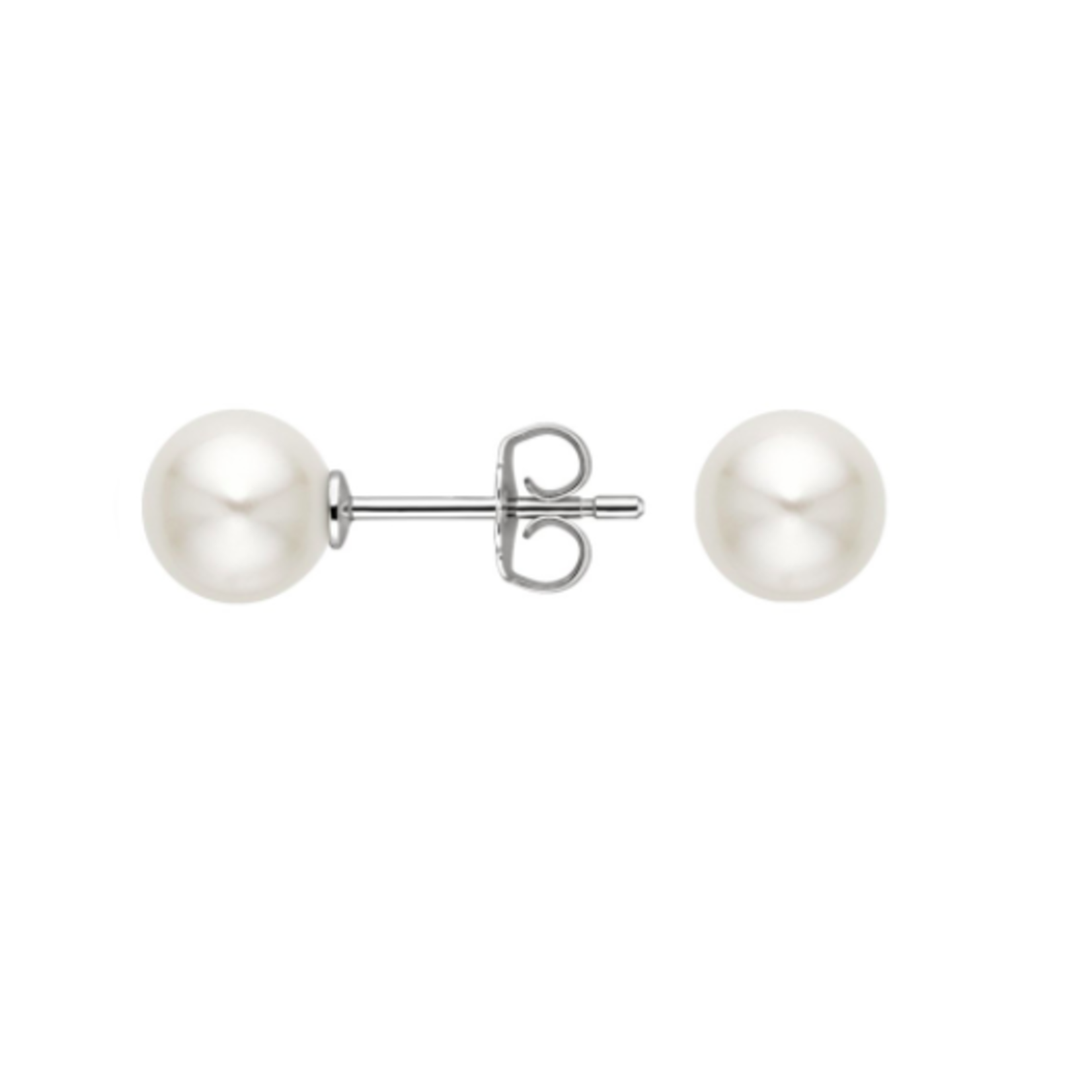 14KW Gold 8mm Akoya Pearl Stud Earrings