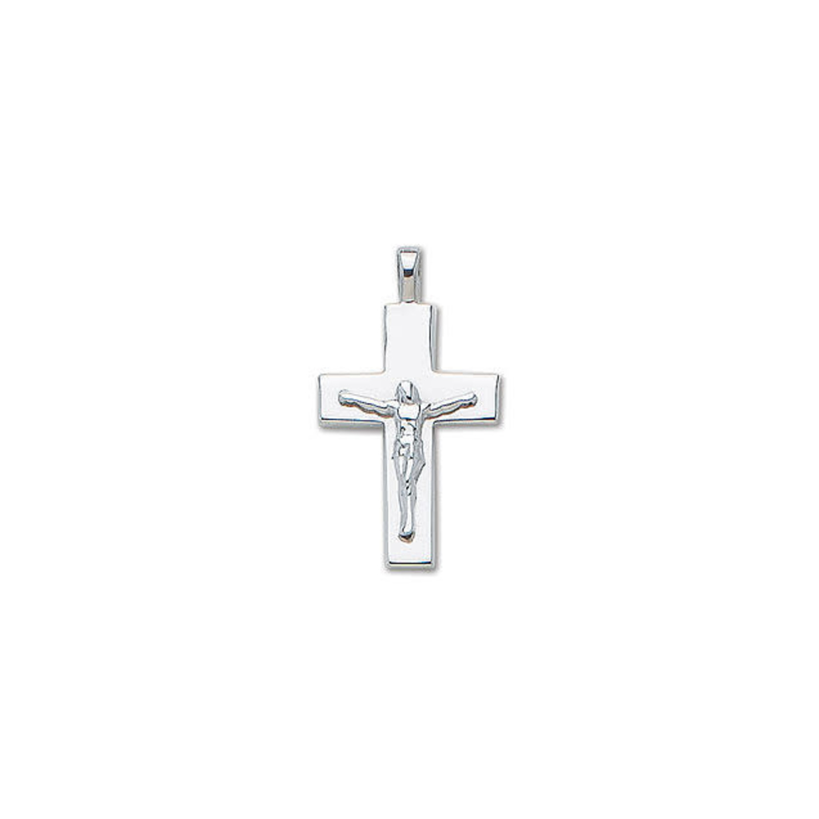 Solid Sterling Silver Large Solid Crucifix